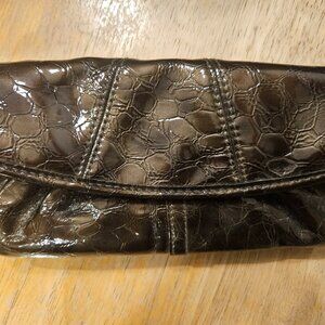 Miche Croc Embossed Wallet Organizer Clutch | Brown | NWOT